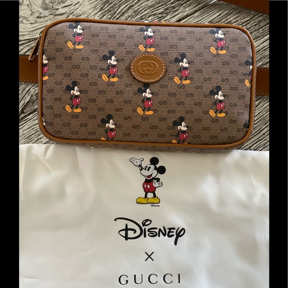 Brand New AUTHENTIC Gucci Belt Bag Featuring Mickey Mouse Design. MUST HAVE!
